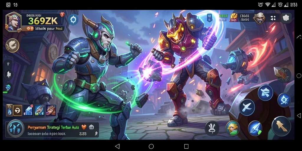 Tampilan gameplay menegangkan dalam 369ZK yang menuntut strategi cerdik.