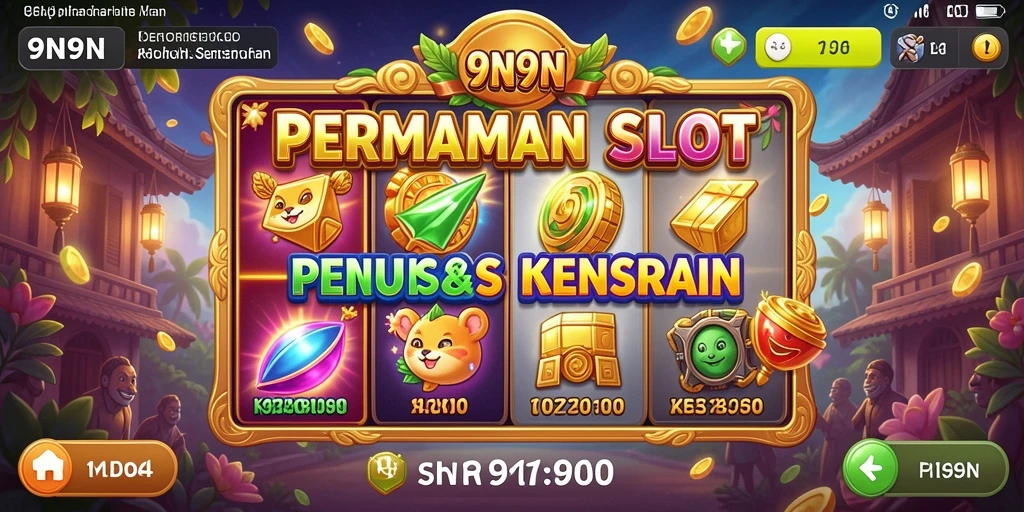 Tampilan gameplay menarik dari permainan slot 9N9N.