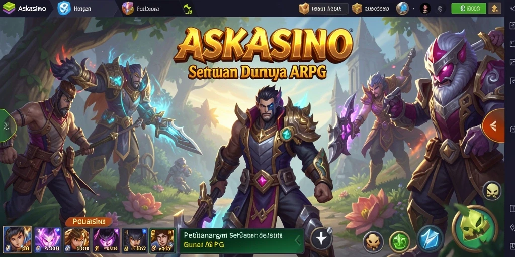 Screenshot menampilkan aksi seru dalam peperangan ARPG.