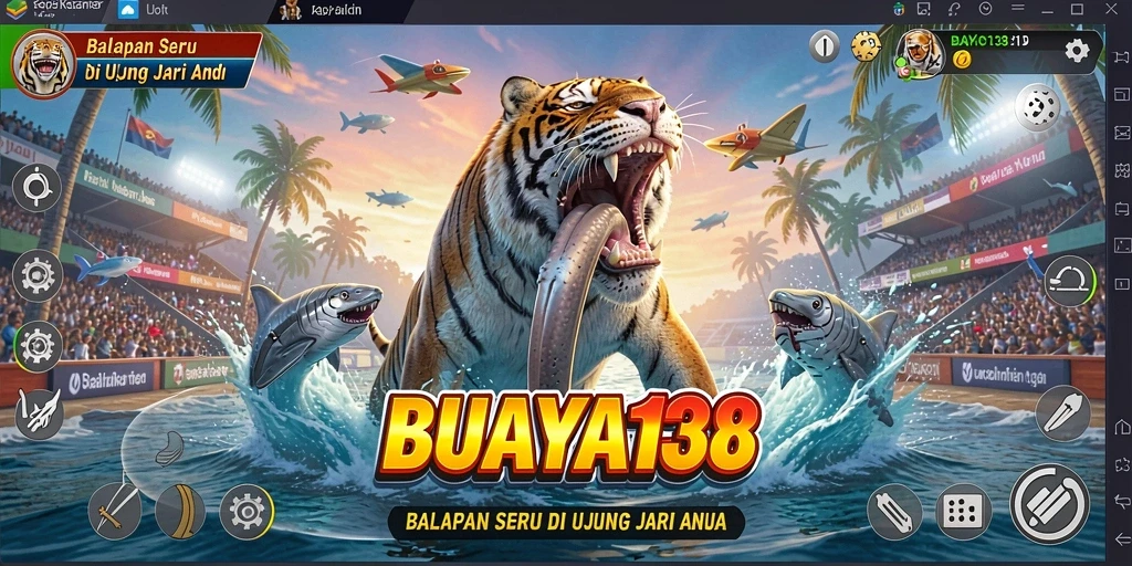 Tampilan gameplay seru dari balapan di BUAYA138.