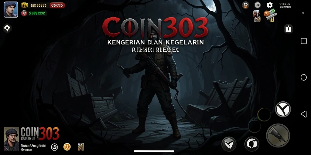 Gameplay menegangkan COIN303 yang penuh kegelapan dan misteri.