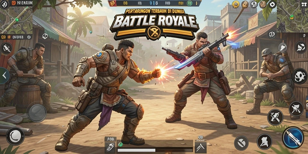 Menampilkan serunya gameplay F08 dalam skenario Battle Royale.