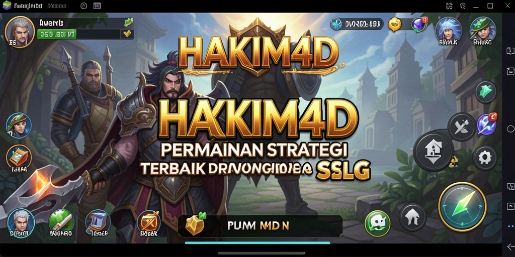 Menampilkan gameplay HAKIM4D yang seru dan strategis.