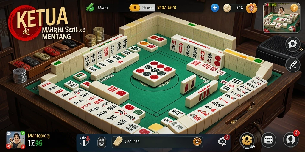 Tampilan gameplay Mahjong KETUA yang menantang dan seru.