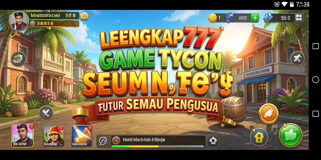 Screenshot LENGKAP777 menampilkan pengelolaan bisnis yang mendebarkan.