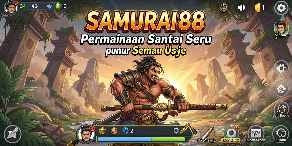Tangkapan layar gameplay SAMURAI88 yang menarik dan penuh warna.