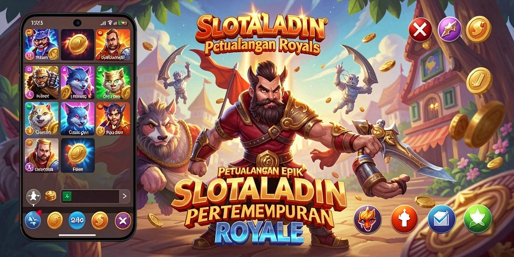 Tampilan aksi dan pertarungan seru di SLOTALADIN.