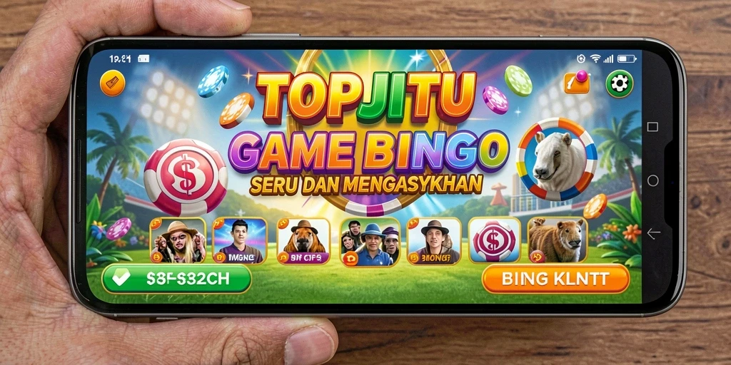 Tampilan gameplay seru di aplikasi TOPJITU Bingo.